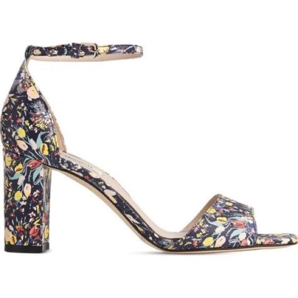 LK Bennet Helena Floral Leather Sandals US Sz 9